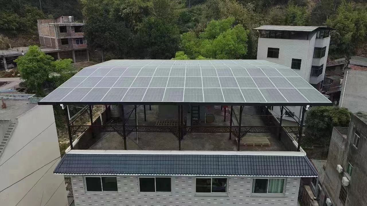 醴陵15kw+10kwh自建别墅家庭光伏储能系统